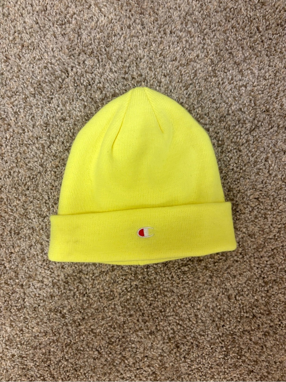 Champion Bright Yellow Cuffed Beanie